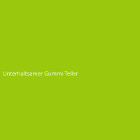 Unterhaltsamer Gummi-Teller