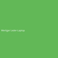 Wertiger Leder-Laptop