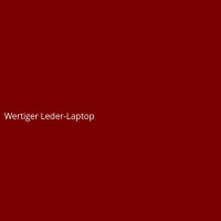 Wertiger Leder-Laptop