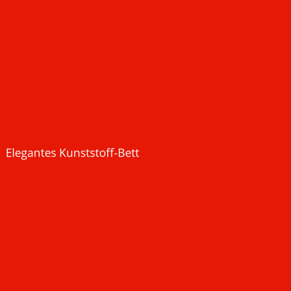 Elegantes Kunststoff-Bett